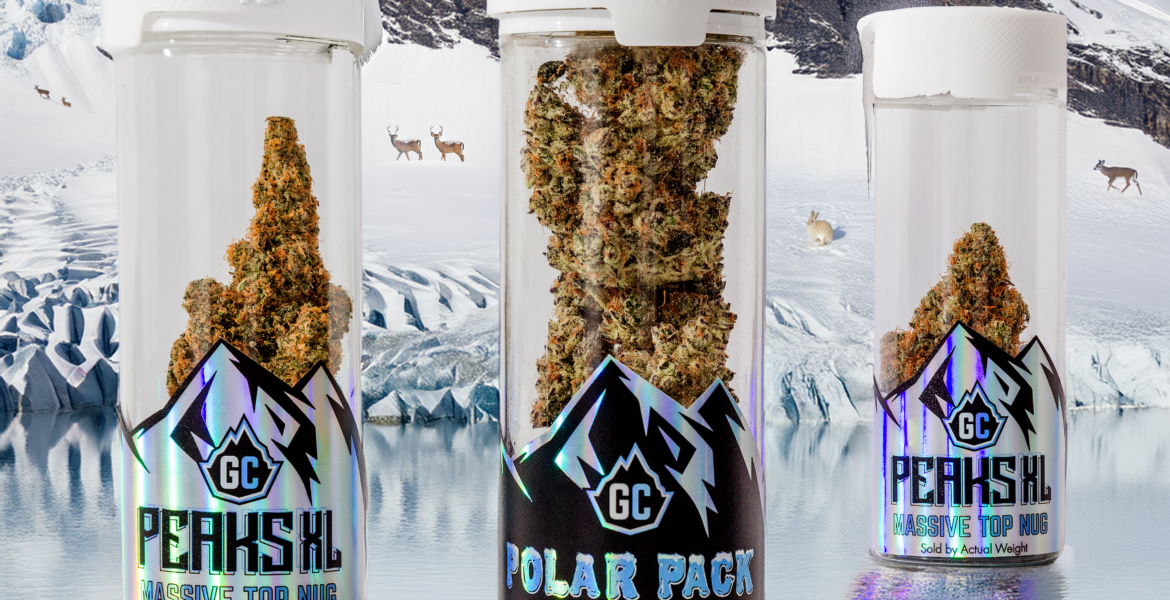 peaksxl and polar pack artwork frozen glacier